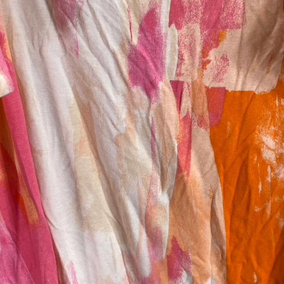 JM Collection Women's Pink Gen Combo Square-Neck Cold-Shoulder Top SZ M - Picture 5 of 11